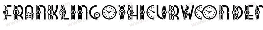 FRANKLINGOTHICURWCON DEM字体转换